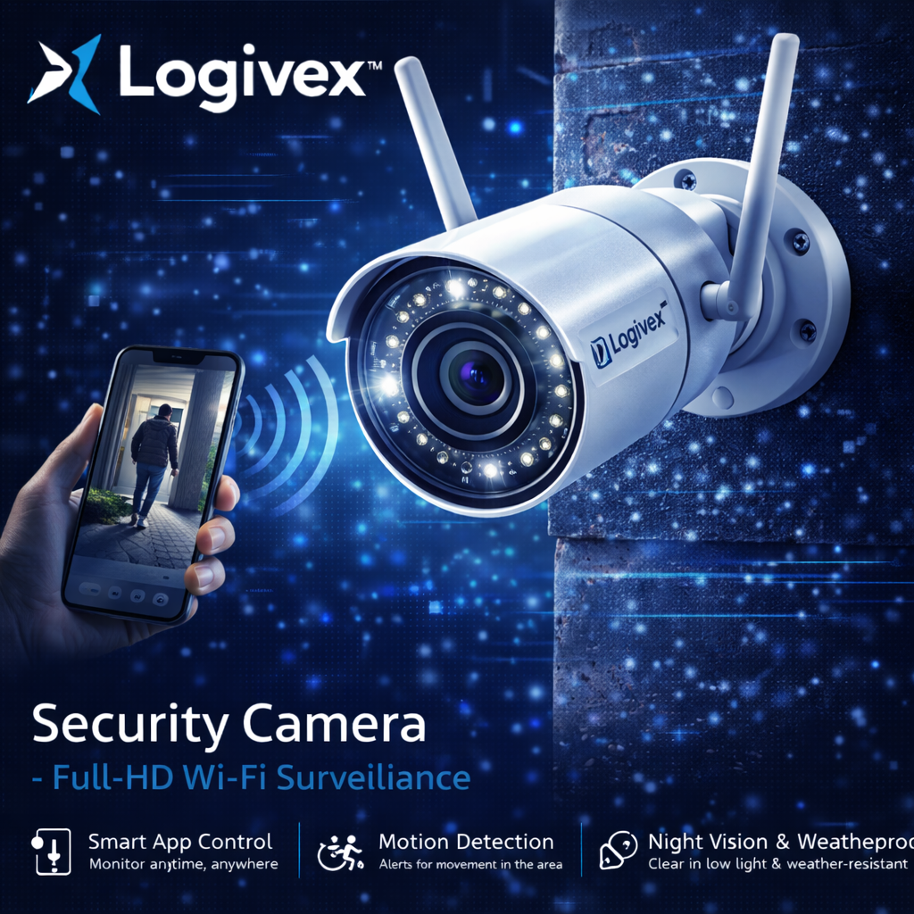 Logivex™ SpaceSaver TV Stand – 55" Entertainment Console